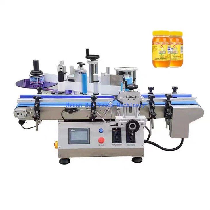 Semi Auto Glass Jar Plastic Bottle Labeling Machine factory